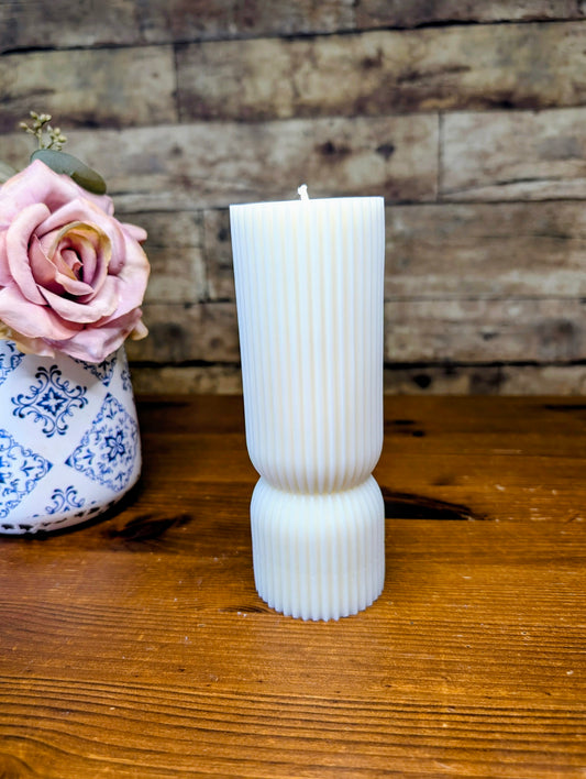 Säulen Rillenkerze